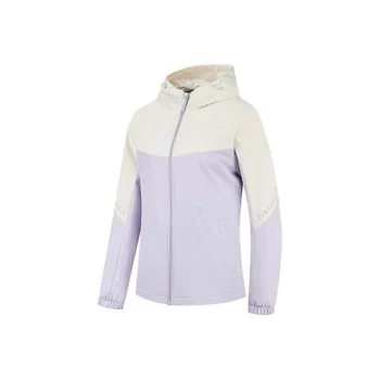 QIAODAN Trench Coat Women's Light Twilight Purple/Cream White