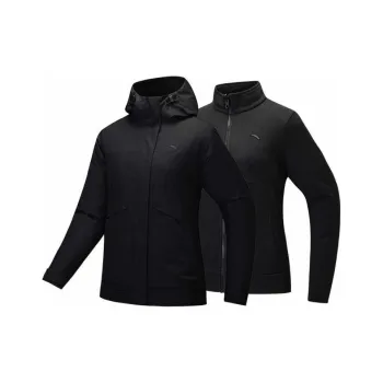 Anta Outdoor Collection Water Repellent Warm Windbreaker Jacket Women's Basic Black