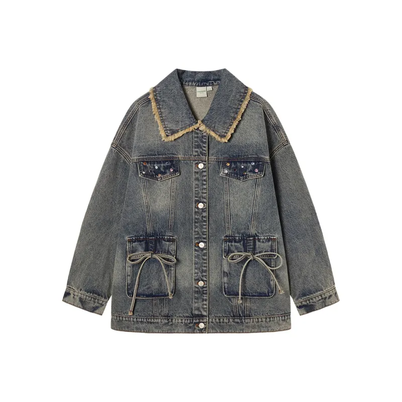 EPTISON WOMAN Denim Jacket Women's Denim Blue-0