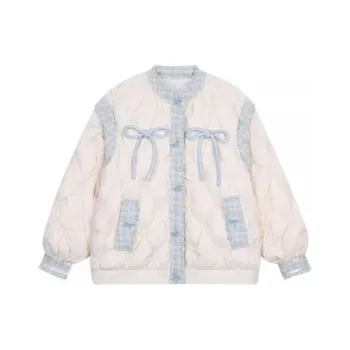 Qiuerle Puffer Jacket Women's Ecru