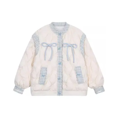 Qiuerle Puffer Jacket Women's Ecru