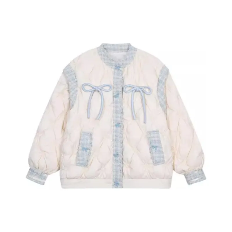 Qiuerle Puffer Jacket Women's Ecru-0