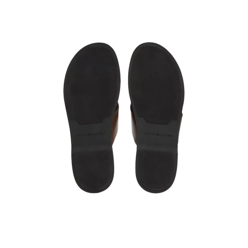 Tommy Hilfiger Slip Resistant Slide Slippers Men's Brown-5