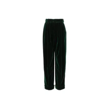 Alexandre Vauthier High Waist Wide Leg Paillette Embellished Trousers