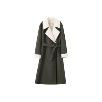 MOSIIMORII Trench Coat Women's Ink Bamboo Green