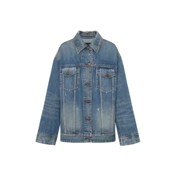 MO&CO Denim Jackets Women's Denim Blue