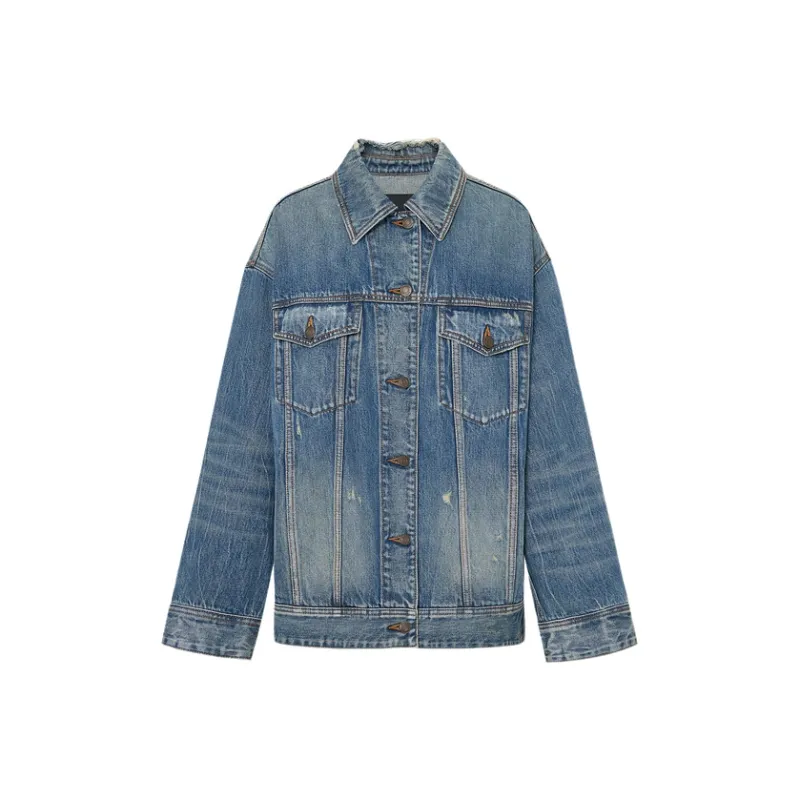 MO&CO Denim Jackets Women's Denim Blue-0
