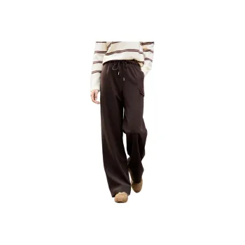 Mo Han Yi Mei Casual Pants Women's Tea Brown