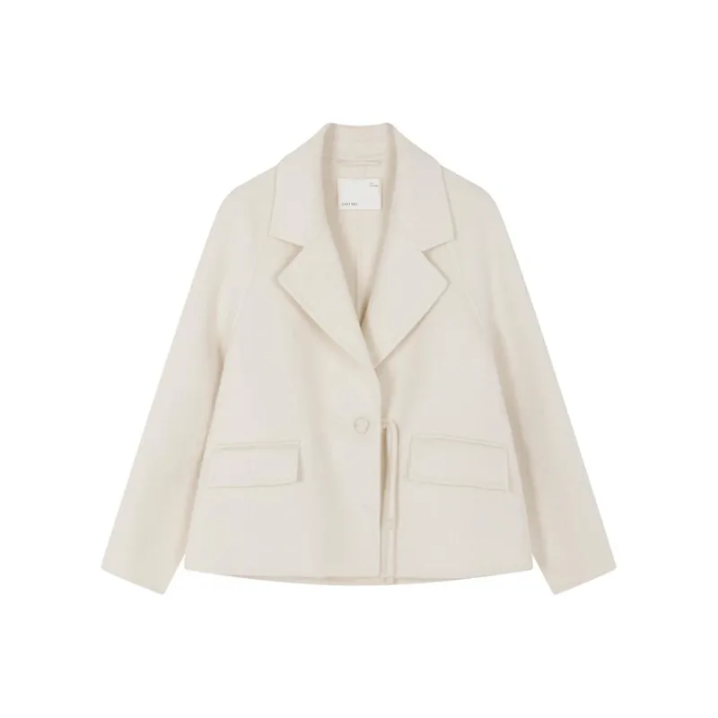 IHIMI Coats Women's Ecru-0