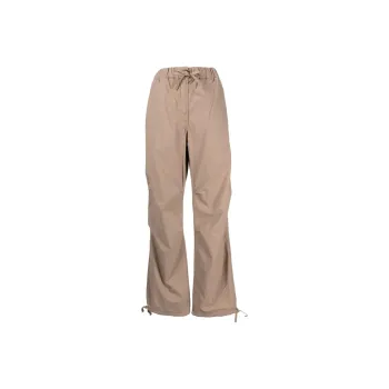 GANNI Washed Corduroy Straight-leg Trousers