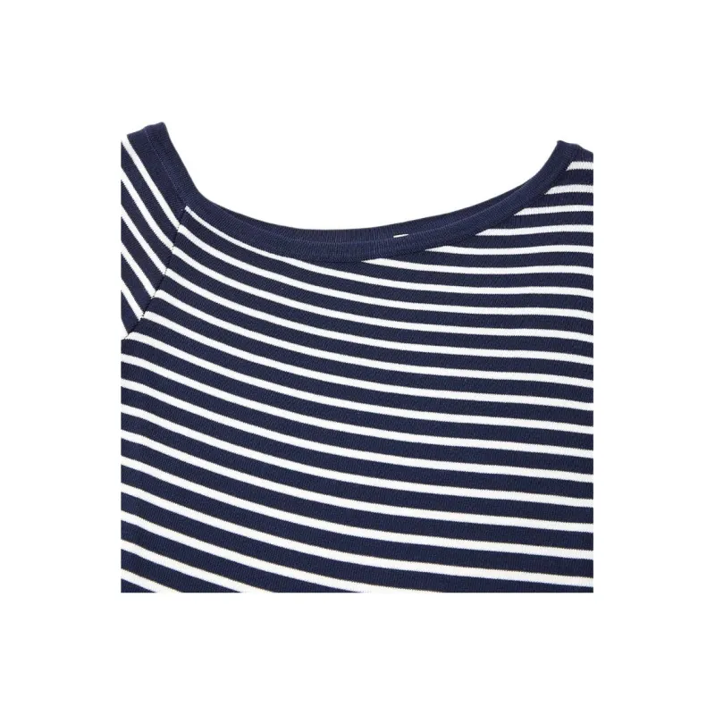 Love to serve Knitwear Women's Blue White Stripes-3