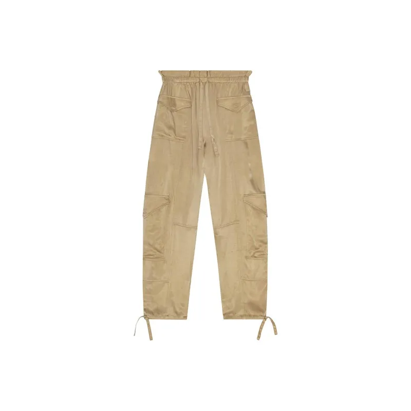GANNI SS24 Casual Pants Women's Safari Yellow-0