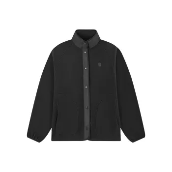 QIAODAN Mountain God Series Velvet feel Coat Women's Black