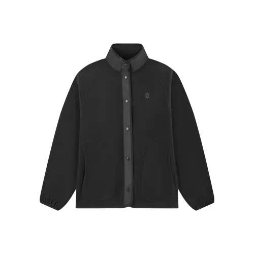 QIAODAN Mountain God Series Velvet feel Coat Women's Black