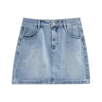 Love To Serve Denim Short Skirts Women's