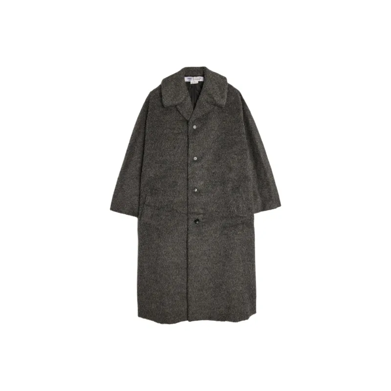 COMME DES GARCONS SHIRT Shaggy Coat 'Charcoal Grey'-0
