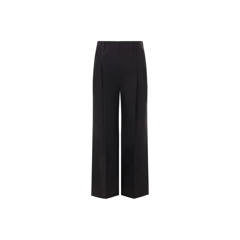 Brunello Cucinelli Mid Rise Straight Leg Trousers-0