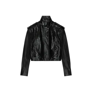 Givenchy Leather Jacket Women's Black