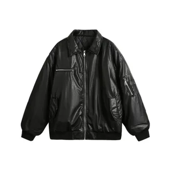 Korean Style Puffer Jacket Unisex Black