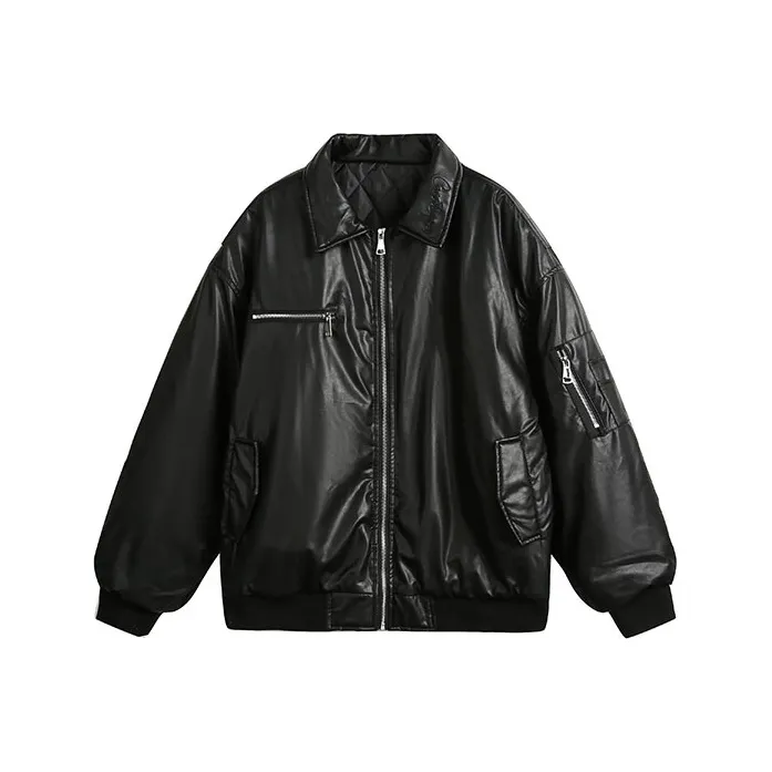 Korean Style Puffer Jacket Unisex Black-0