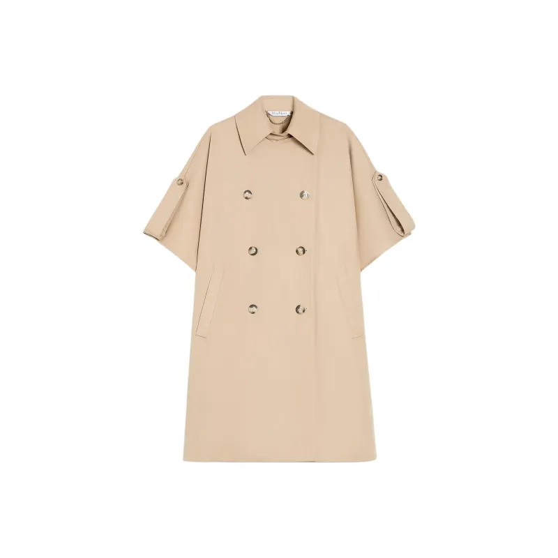 MaxMara Finezza Double Breasted Short Sleeved Cape-0
