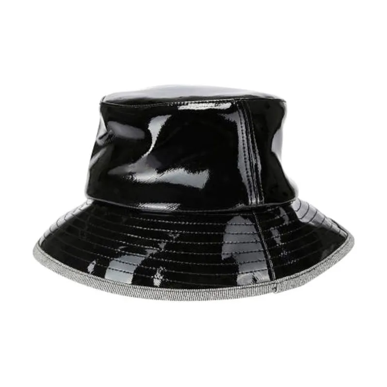 JW Anderson Logo Embroidered Coated Denim Bucket Hat-2