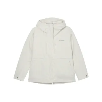 Columbia Omni Heat Waterproof Thermal Heat Reflective Windbreaker Jacket Women's Ecru