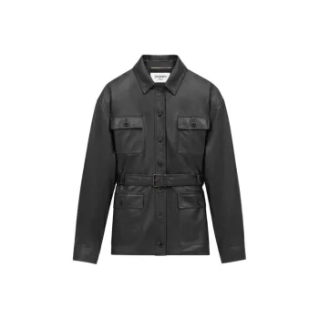 SAINT LAURENT Saharienne Button Up Jacket