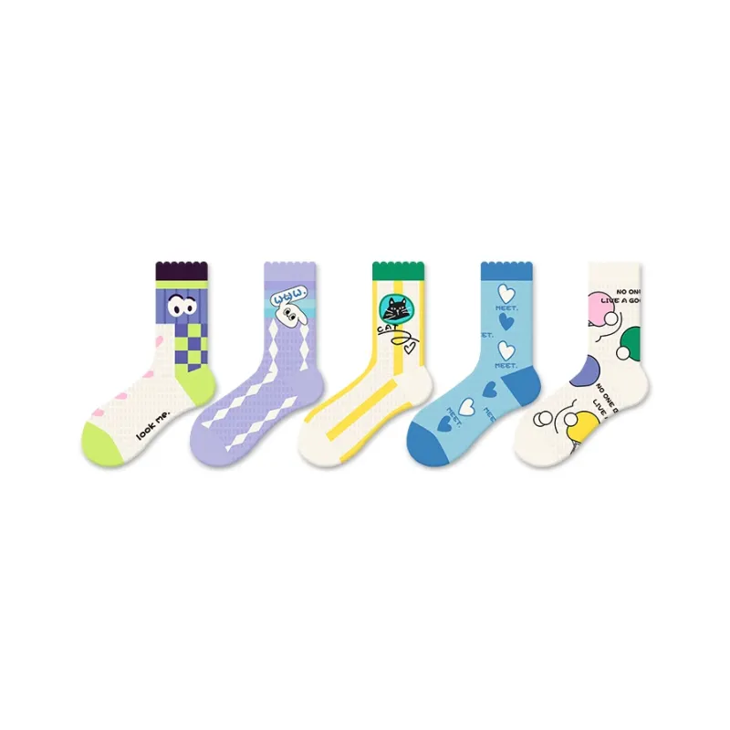 JKN Mid Calf Socks Women's 5 Pack-10