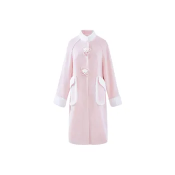 Blovelan Coats Women's Peach Pink
