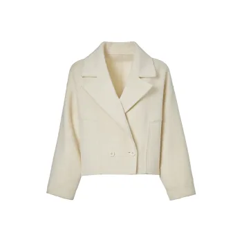 Mambe Coats Women's Cream Beige