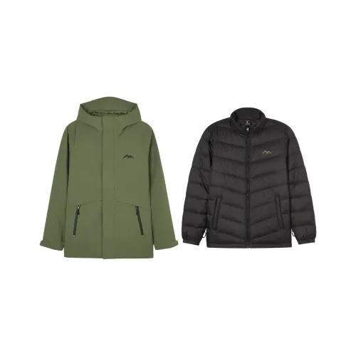 Skechers Outdoor Hiking Urban Living/Travel/Commuting Warm Windbreaker Jacket Women's Khaki Green