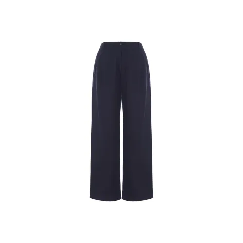 Ines De La Fressange X UNIQLO X Ines De La Fressange Casual Pants Women's Navy Blue