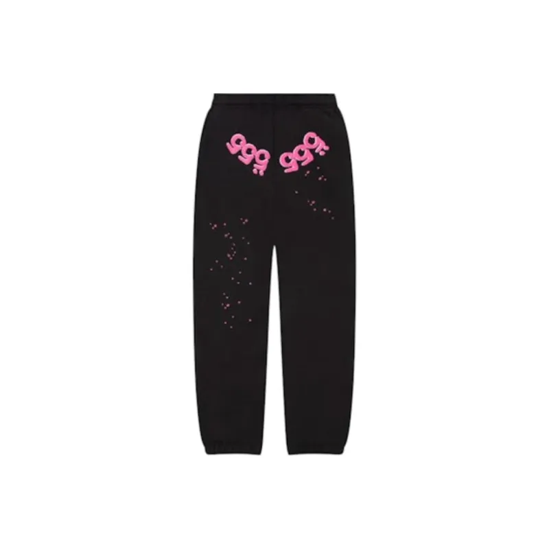 Sp5der Angel Number Sweatpant Black-0