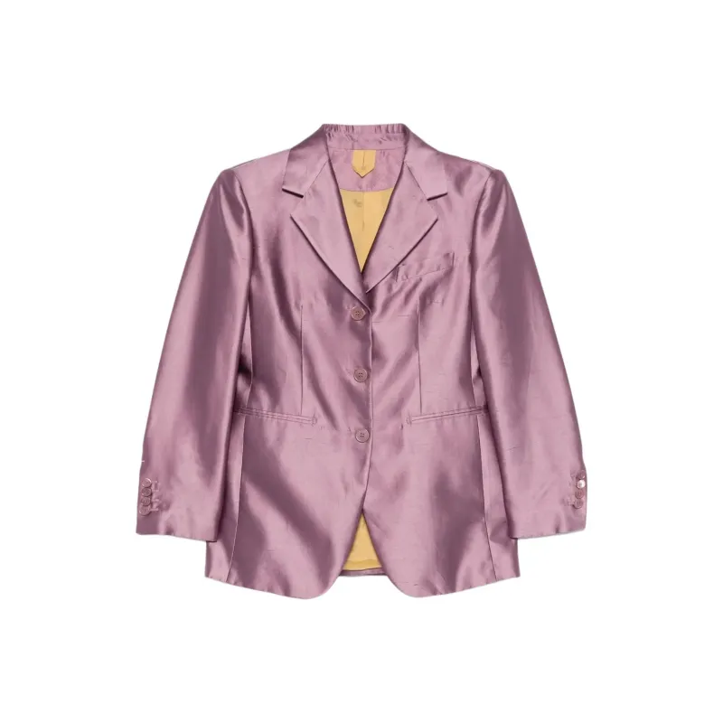 MaxMara Metallic Button Up Jacket-0