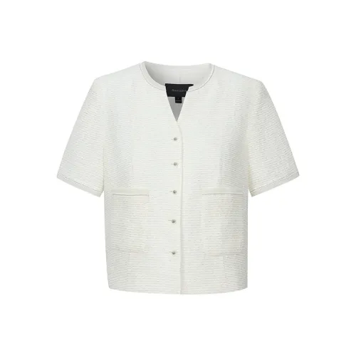 Firststation Cropped Coats Women's White