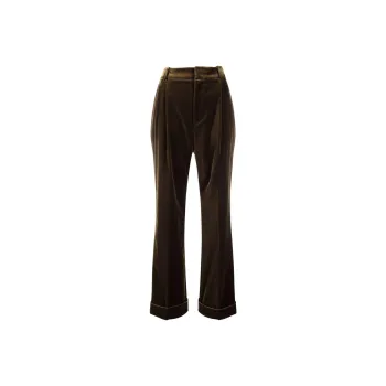 GUCCI Velvet effect Flared Trousers