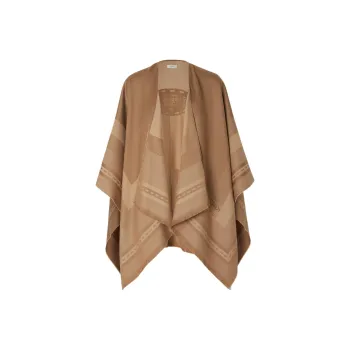 FENDI Frayed Edge Wraparound Poncho