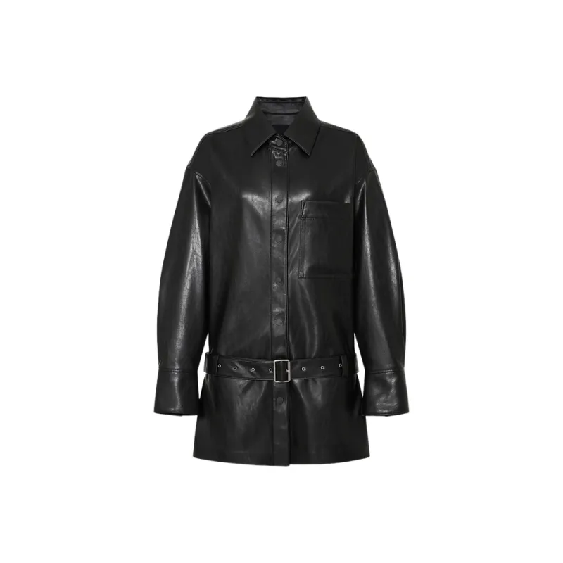 MOCO Leather Jacket Women's Black-0