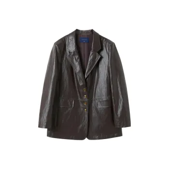 3COLOUR Leather Jacket Women's Ancora Red