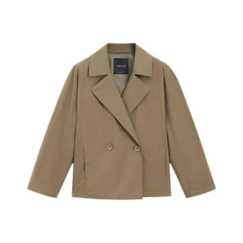 Massimo Dutti Trench Coat Women's Olive Green