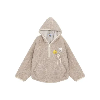 B.Duck Velvet feel Coat Women's Light Beige