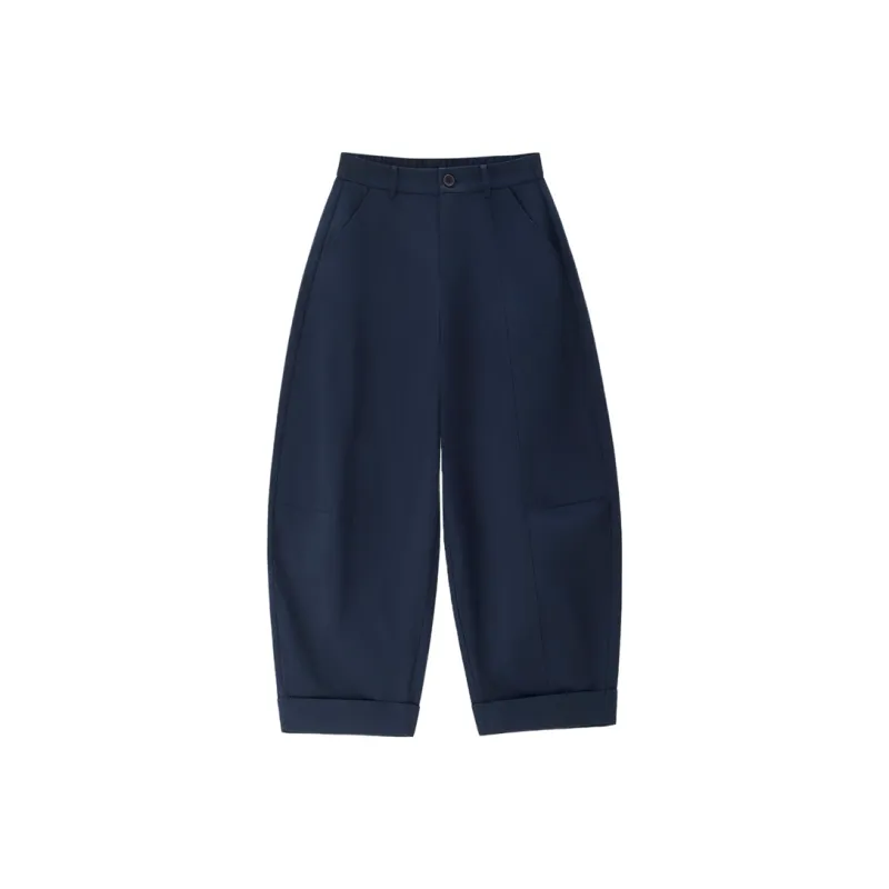 UNIQLO Casual Pants Women's Midnight Blue Black-0