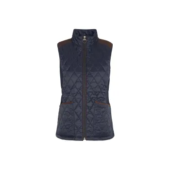 BARBOUR SS24 Puffer Jacket Women's Marine Blue