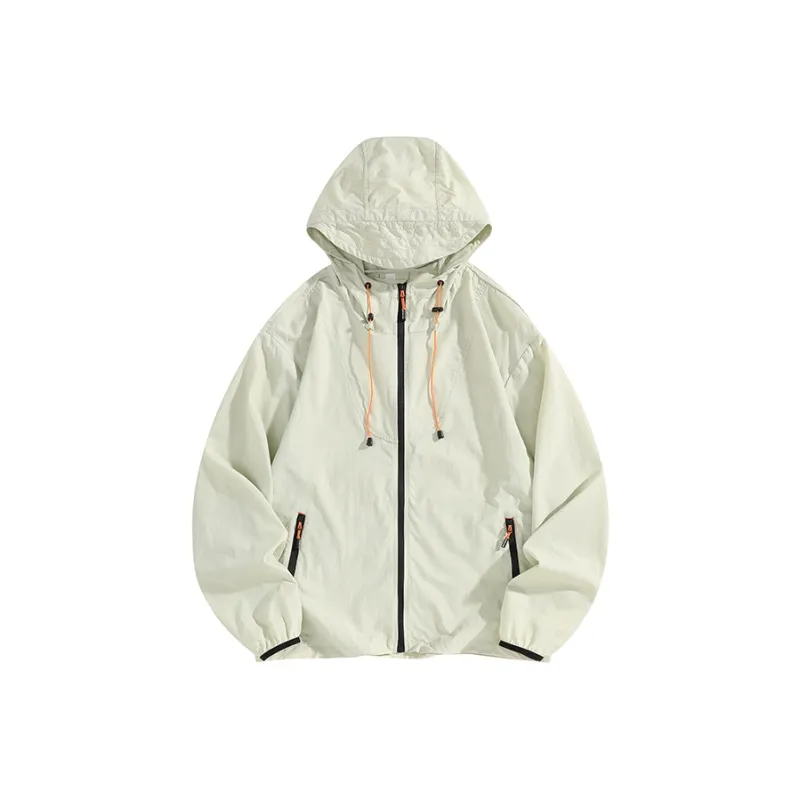 MIIOW Lightweight Breathable Hooded Zip Closure Sun Protection Clothing Couple Women's-2