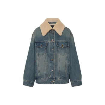 MOCO Puffer Jacket Women's Denim Blue