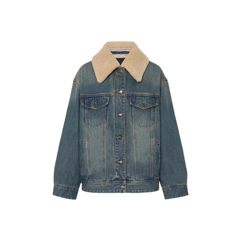 MOCO Puffer Jacket Women's Denim Blue-0