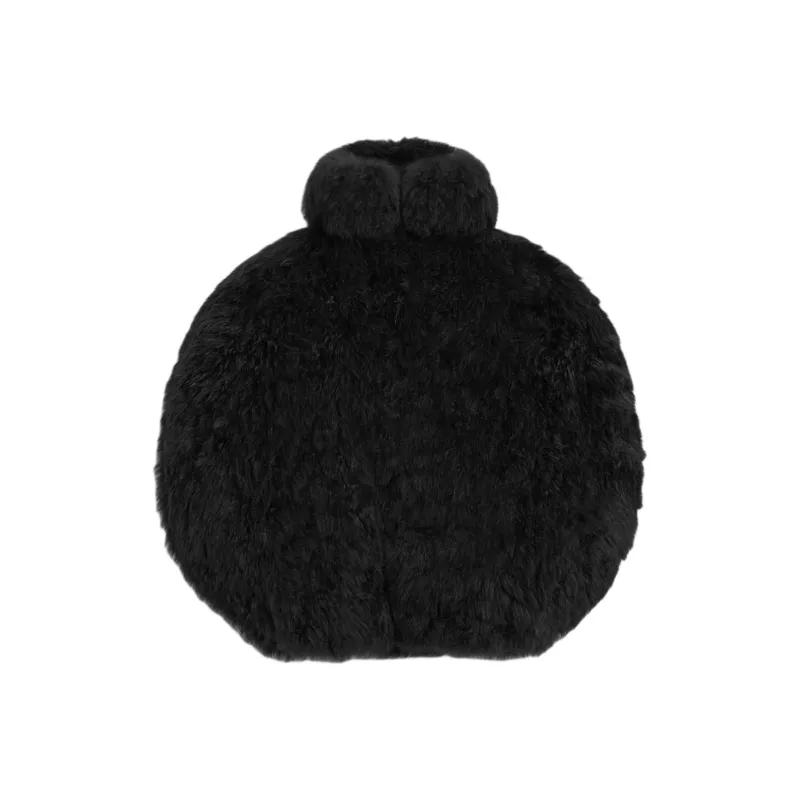 CELINE Velvet-feel Coat Women's Black-0