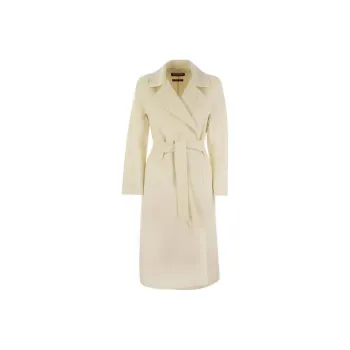 MaxMara Studio Cles Belted Long Sleeved Coat