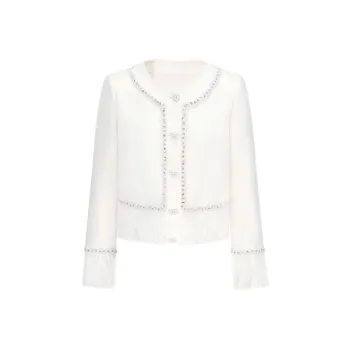 CHICHY CHICHY Size Sister Series Coats Women's Raw White